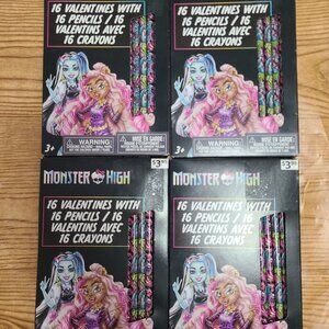 Monster High Valentines Pencils lot (X4) NEW